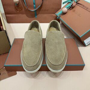 Loro Piana summer leather Loafers for women